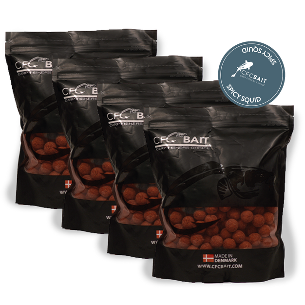 Bulk Deal - Spicy Squid Shelf-life boilies 18mm 20kg